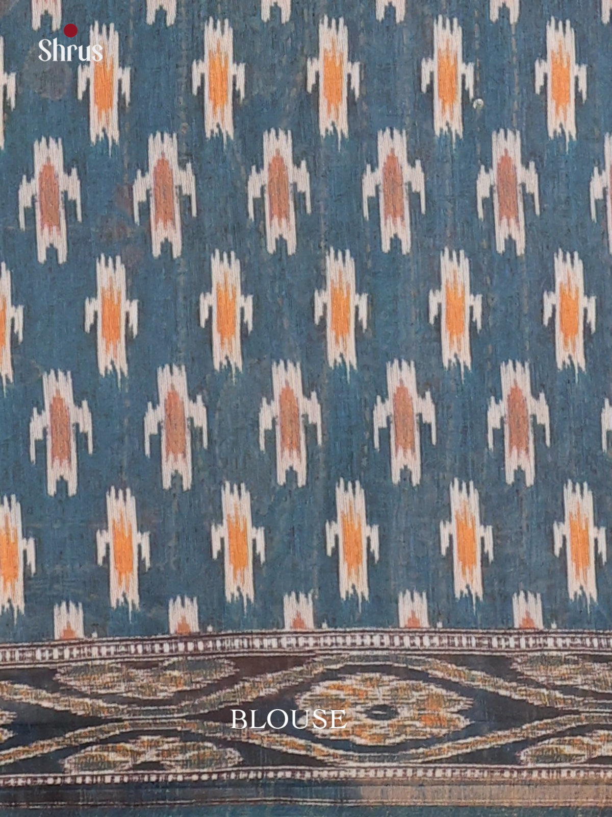 Greyish Blue - Semi Kantha Saree - Shop on Shrus.com