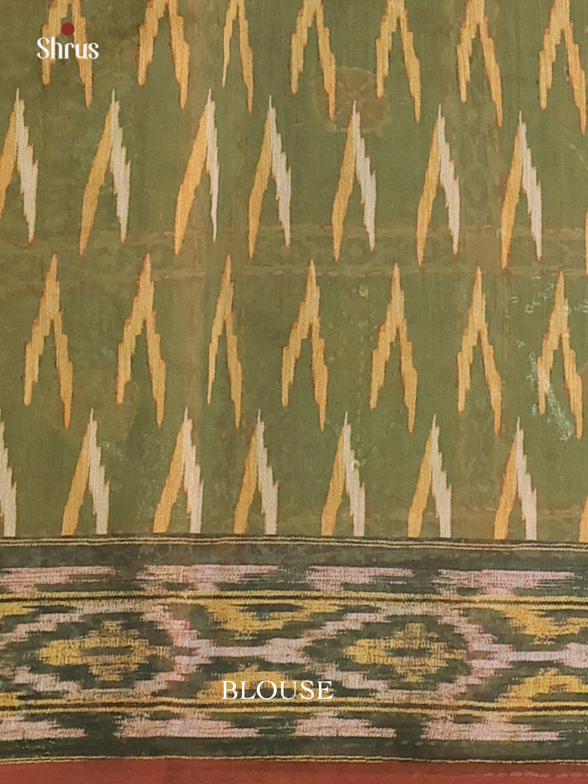 Green & Brown - Semi Kantha Saree - Shop on Shrus.com