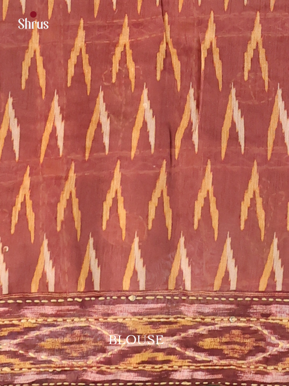 Brown- Semi Kantha Saree - Shop on Shrus.com