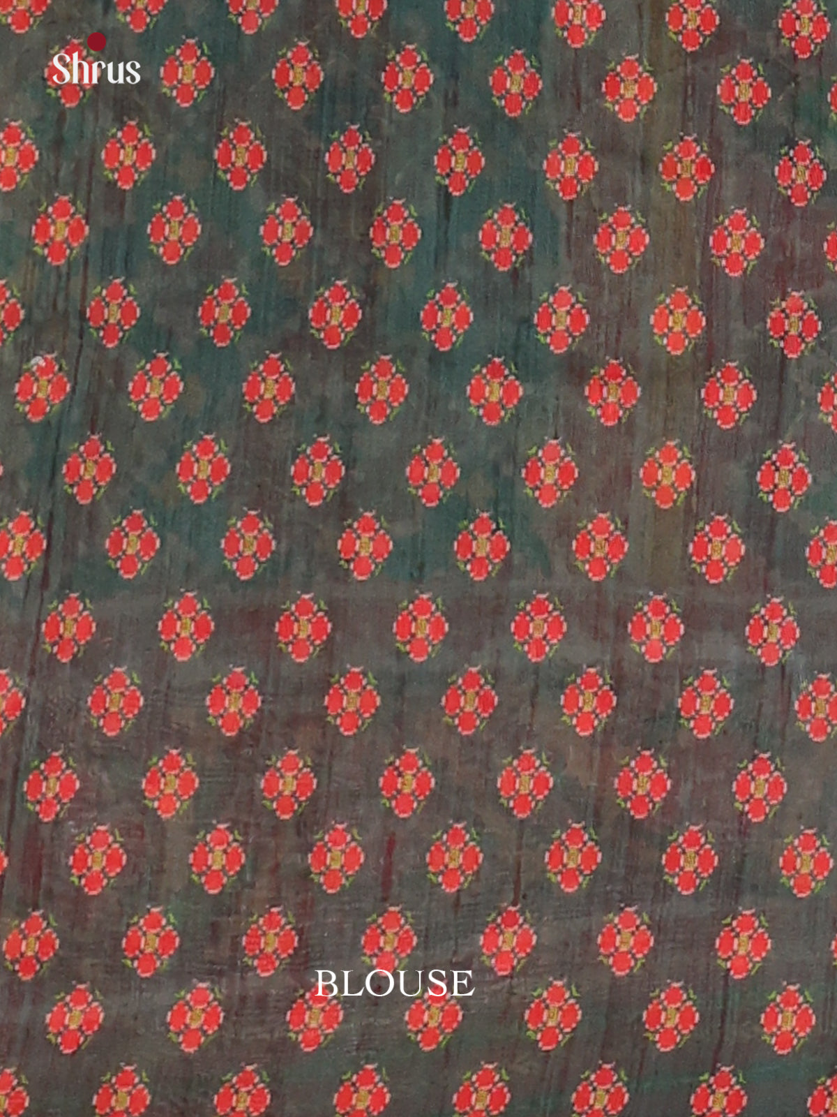 Green & Red- Semi Kantha Saree - Shop on Shrus.com