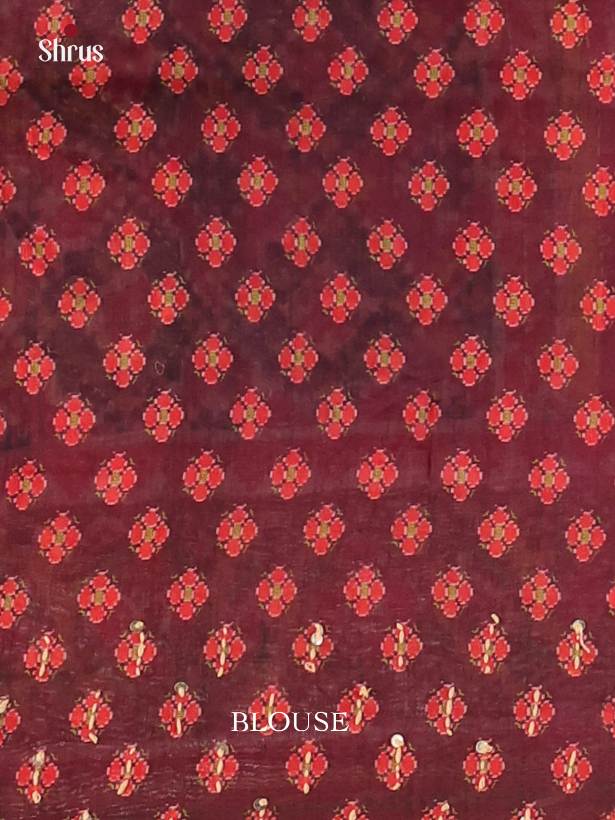 Pink & Red - Semi Kantha Saree - Shop on Shrus.com