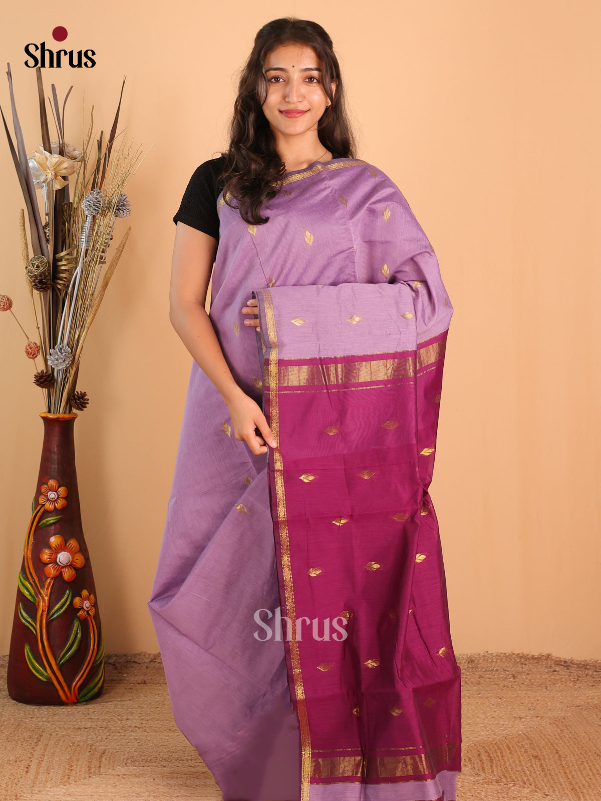 DBS26003 - Kalyani Cotton Saree - Shop on Shrus.com