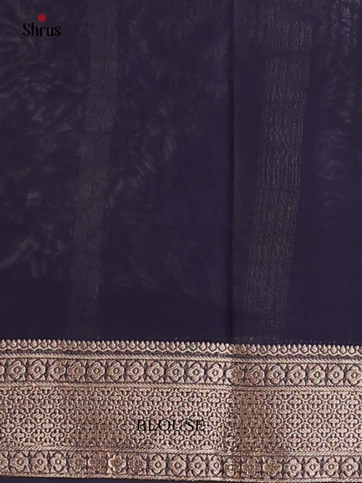 Cream &Navy Blue - Semi Mysoresilk Saree - Shop on Shrus.com