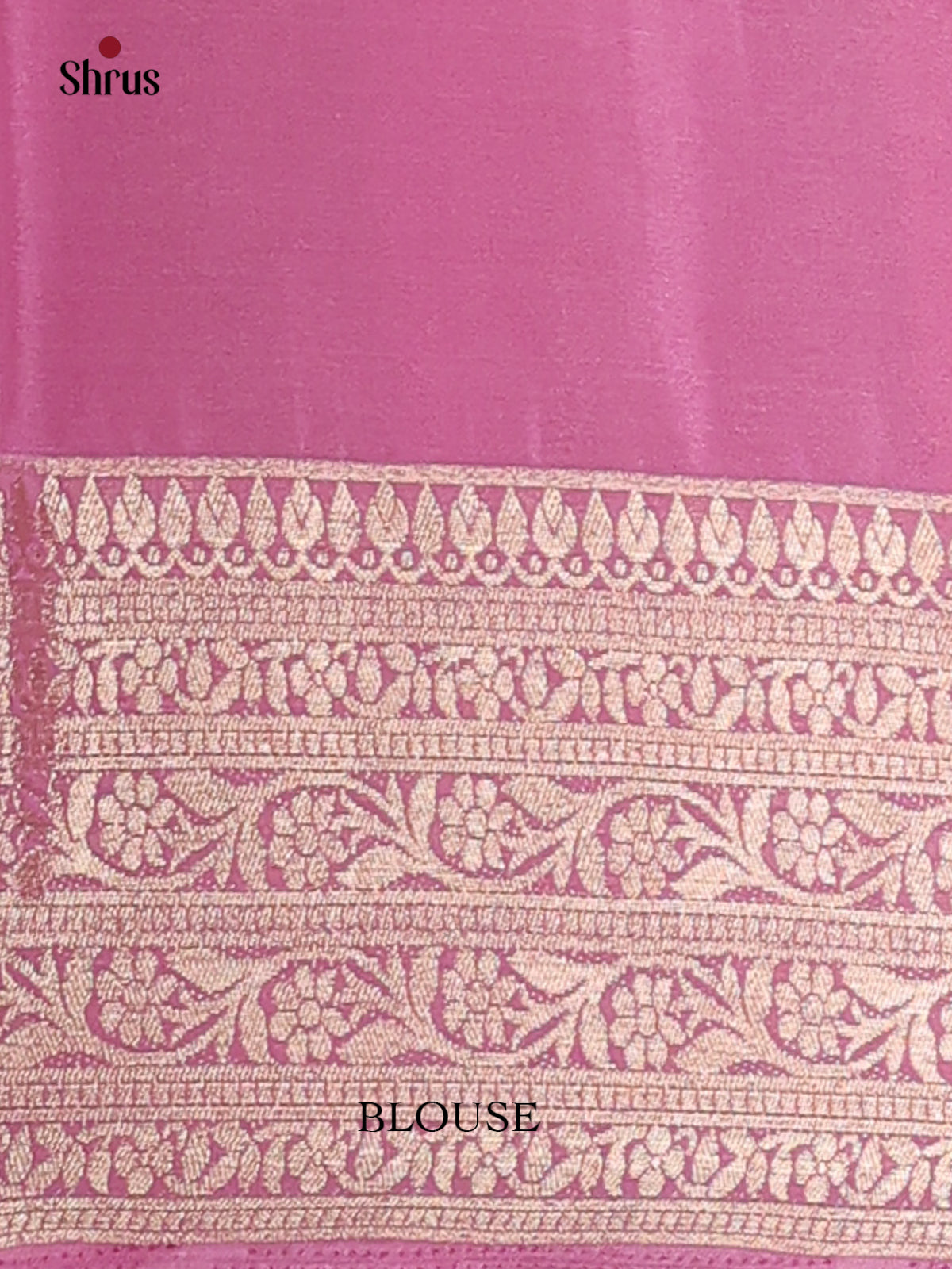 Pink(Single Tone) - Mysoresilk-halfpure Saree - Shop on Shrus.com
