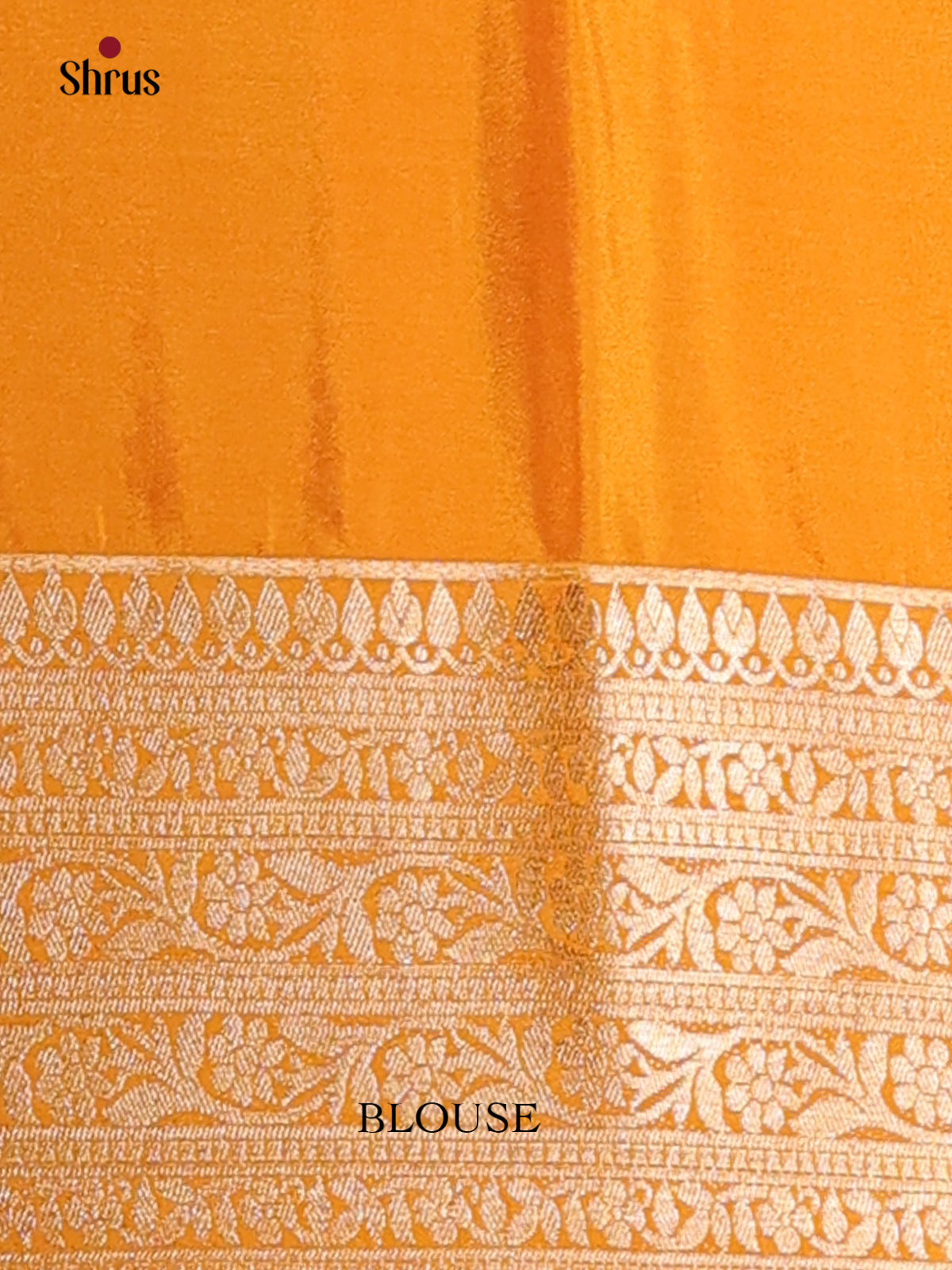 Mustard(Single Tone) - Mysoresilk-halfpure Saree - Shop on Shrus.com