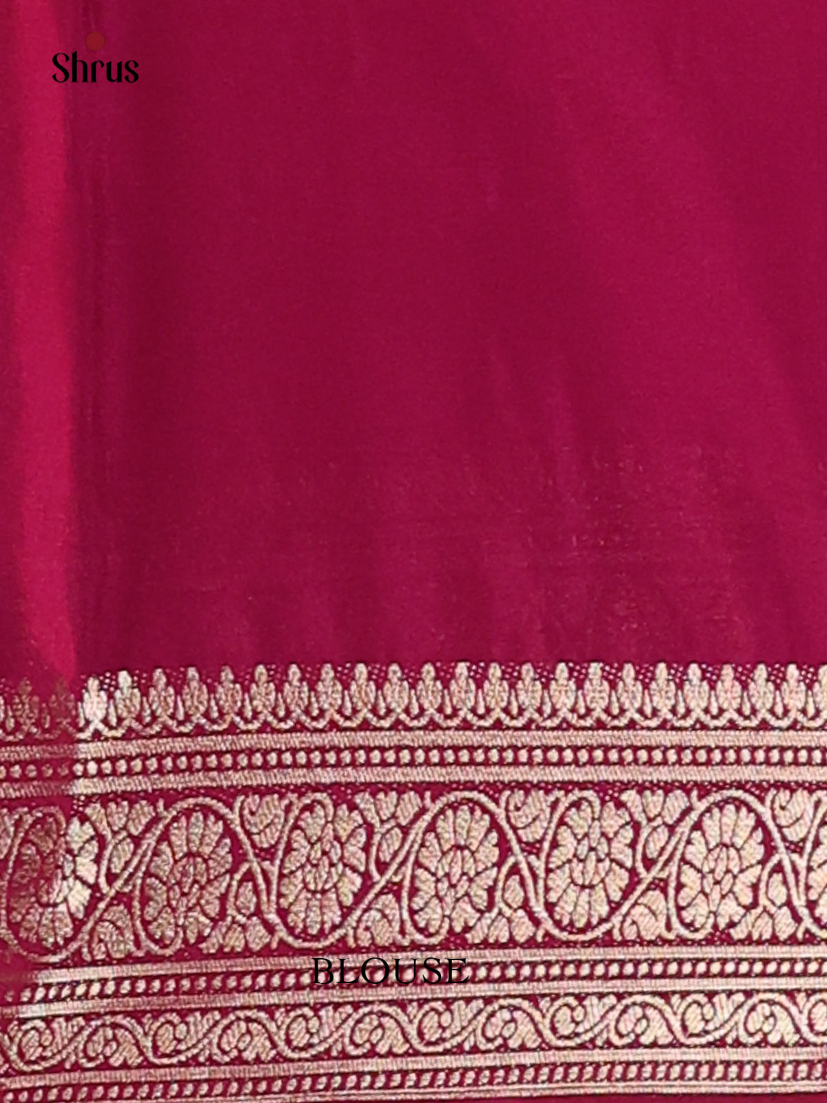 Maroon(Single Tone)- Mysoresilk-halfpure Saree - Shop on Shrus.com