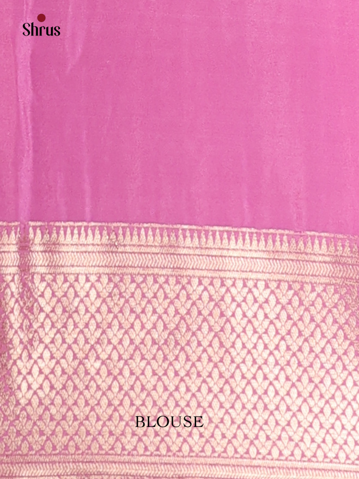 Pink(Single Tone) - Mysoresilk-halfpure Saree - Shop on Shrus.com