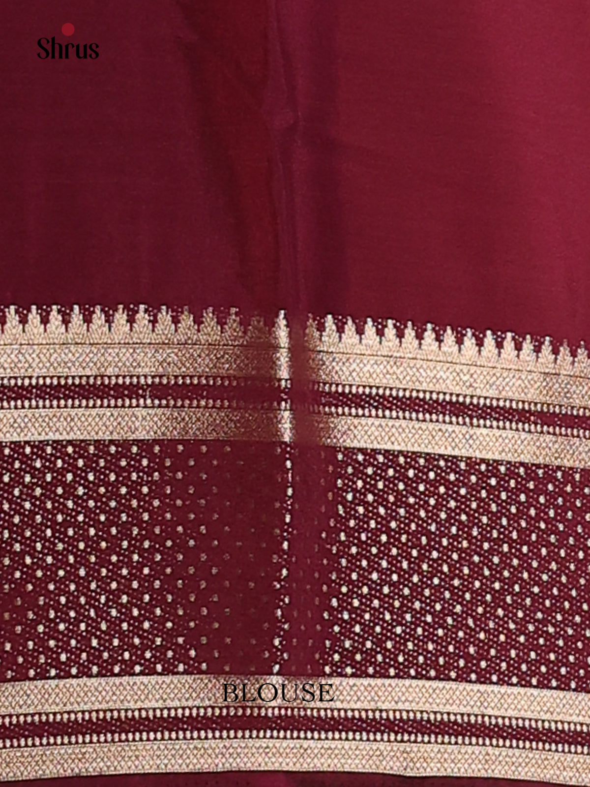 Peach & Maroon - Mysoresilk-halfpure Saree - Shop on Shrus.com