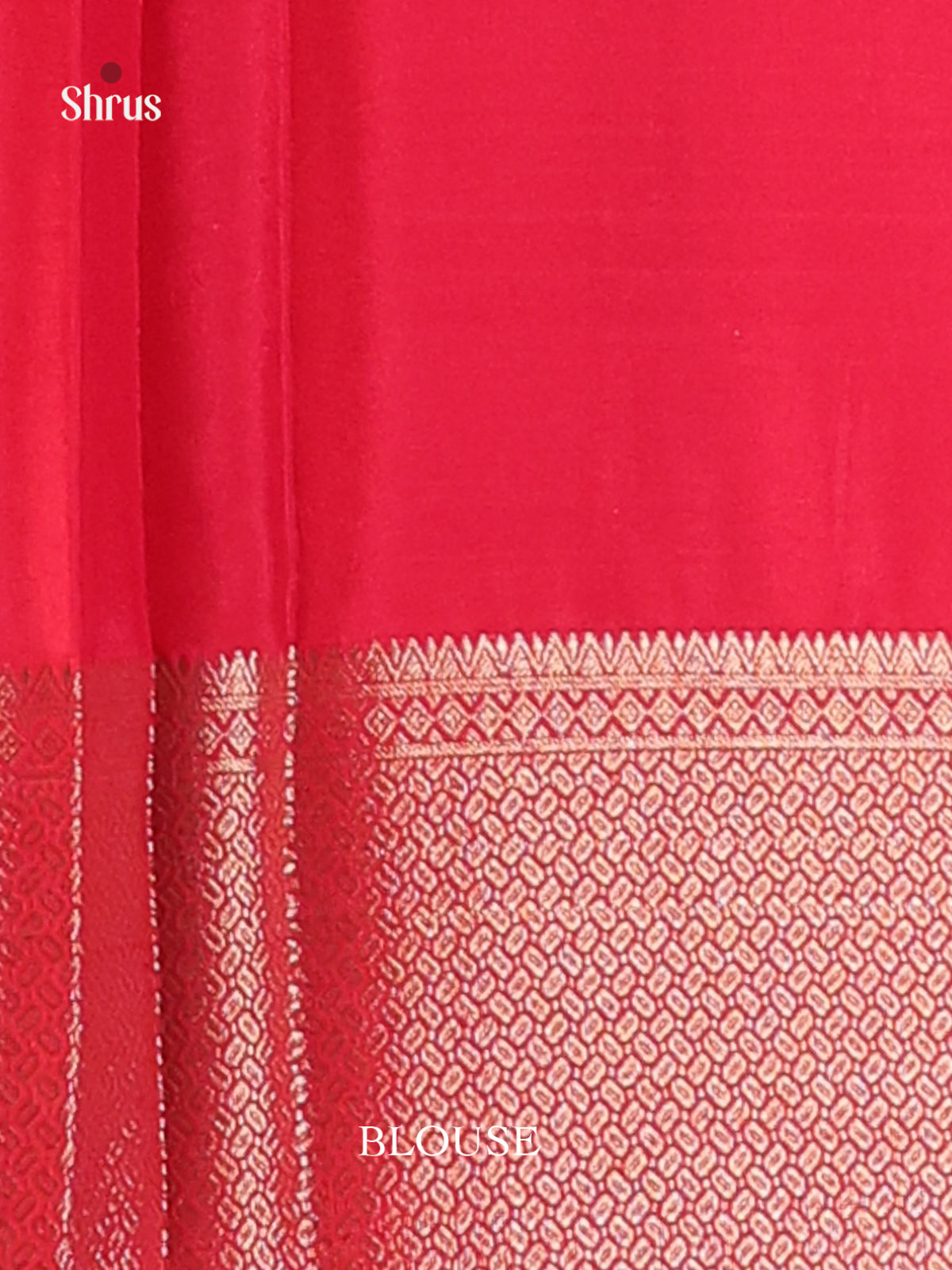Cream & Red - Mysoresilk-halfpure Saree - Shop on Shrus.com