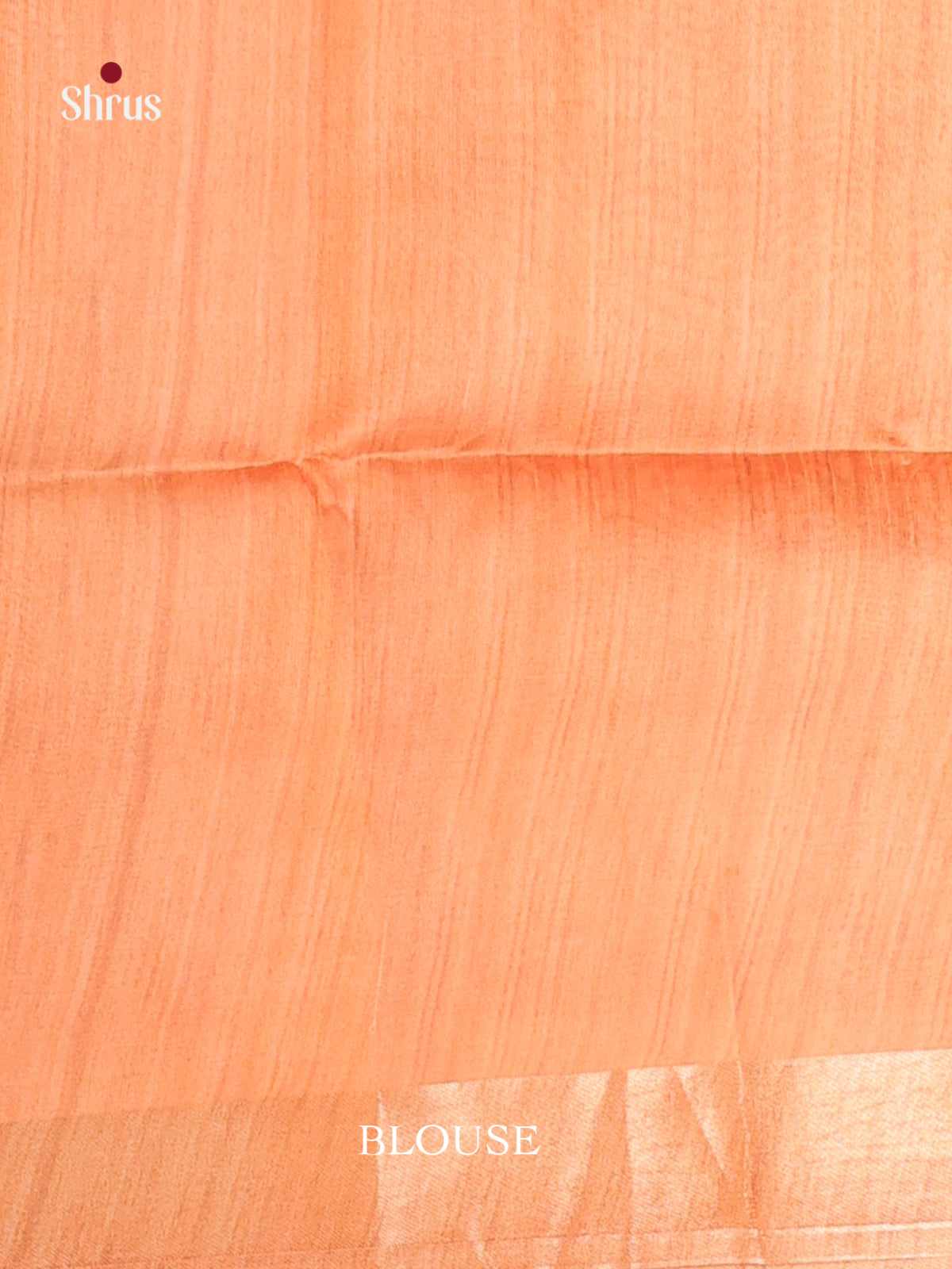 Grey & Orange - Champa semitussar Saree - Shop on Shrus.com
