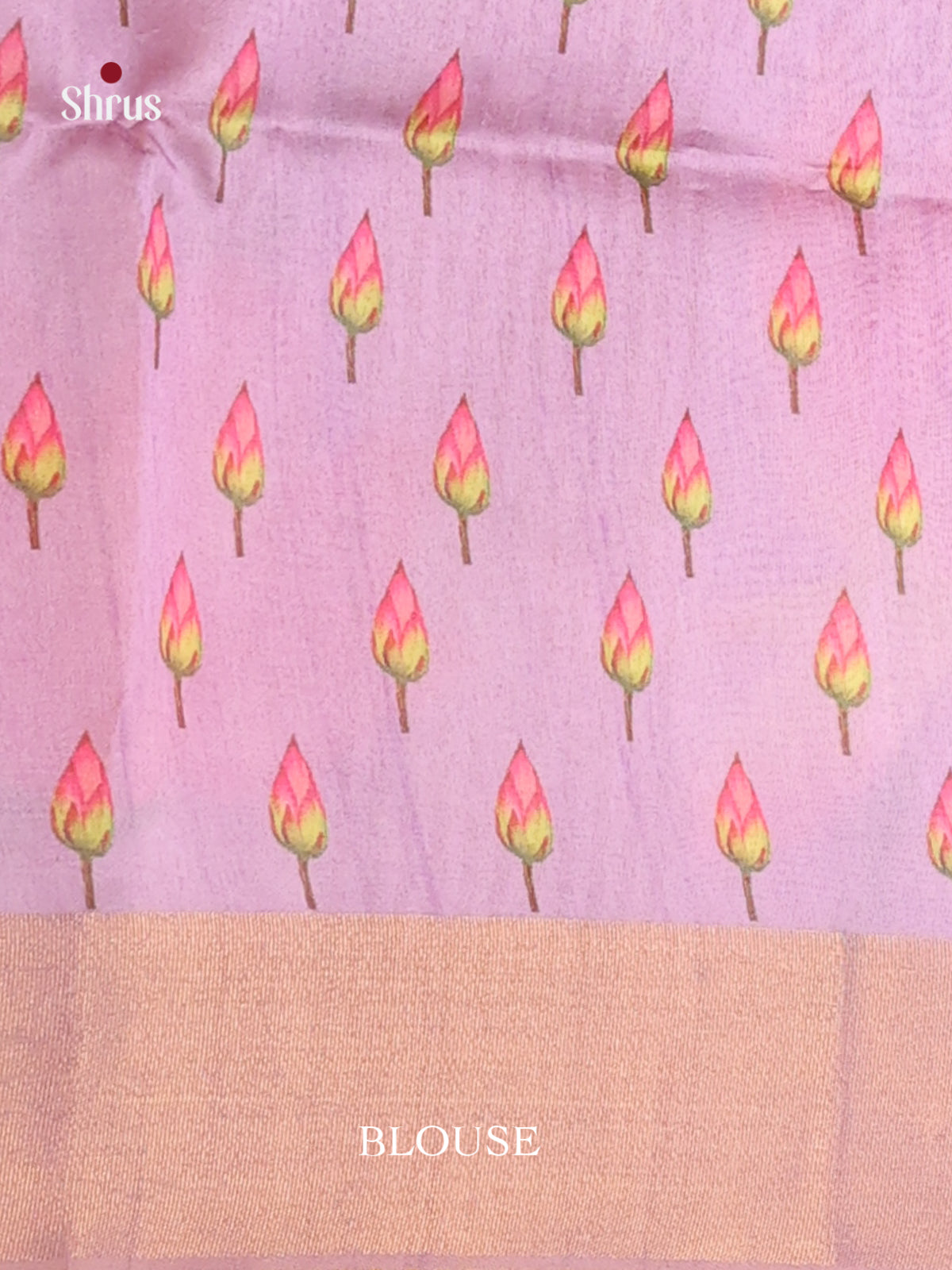 Lavender - Champa semitussar Saree - Shop on Shrus.com