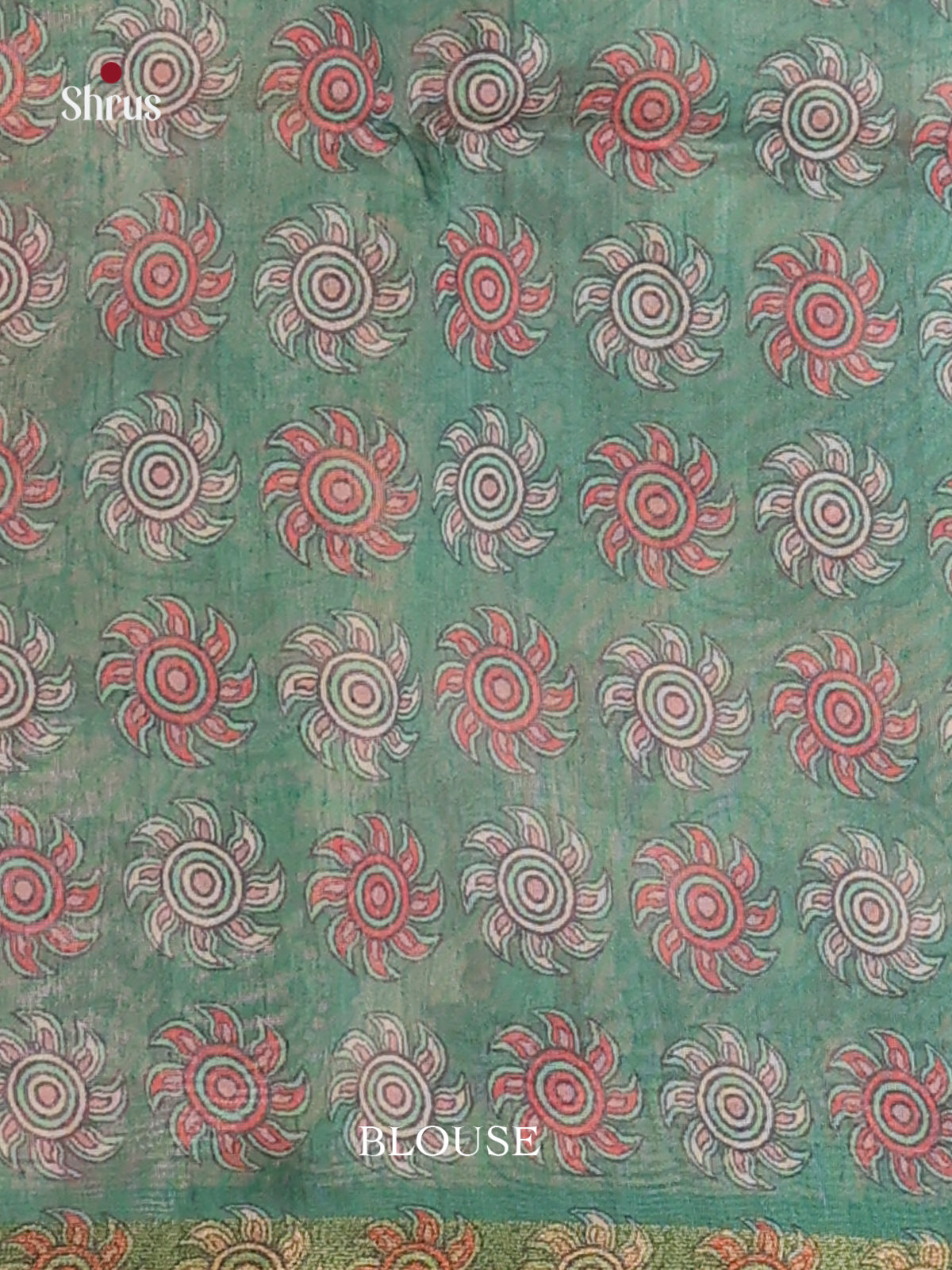 Green - Champa semitussar Saree - Shop on Shrus.com