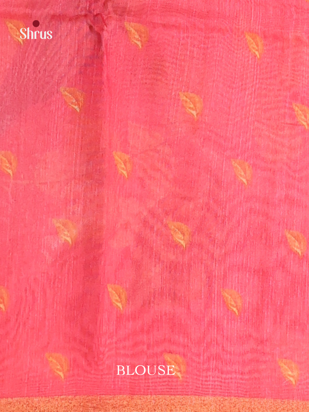 Reddish Pink - Champa semitussar Saree - Shop on Shrus.com