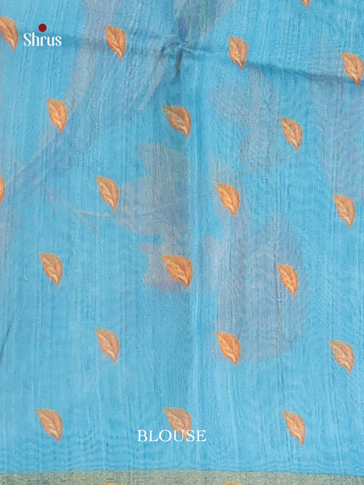 Blue - Champa semitussar Saree - Shop on Shrus.com