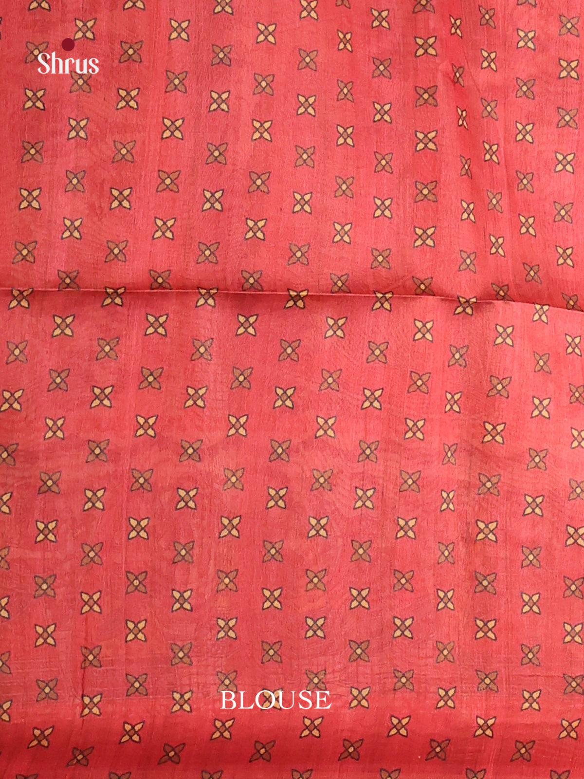 Orange & Red - Champa semitussar Saree - Shop on Shrus.com