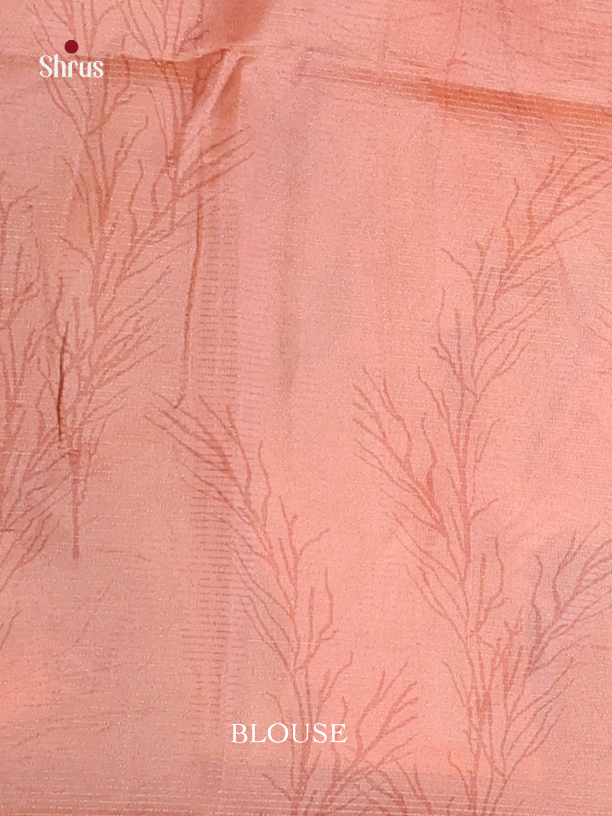 Peachish Pink & Grey - Champa semitussar Saree - Shop on Shrus.com