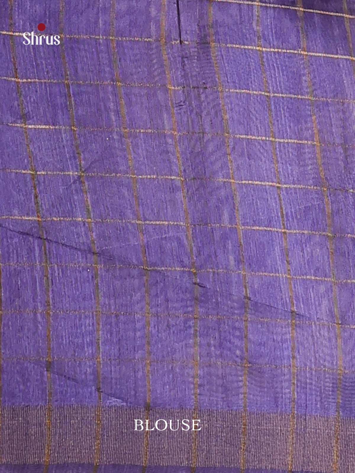 Cream & Violet - Champa semitussar Saree - Shop on Shrus.com