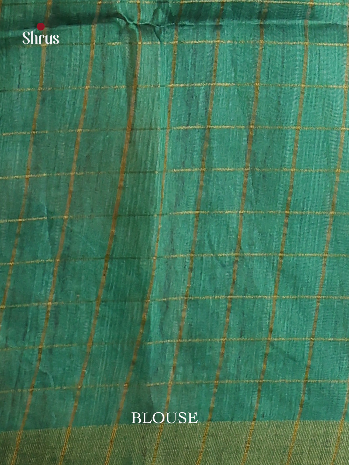 Cream & Green - Champa semitussar Saree - Shop on Shrus.com