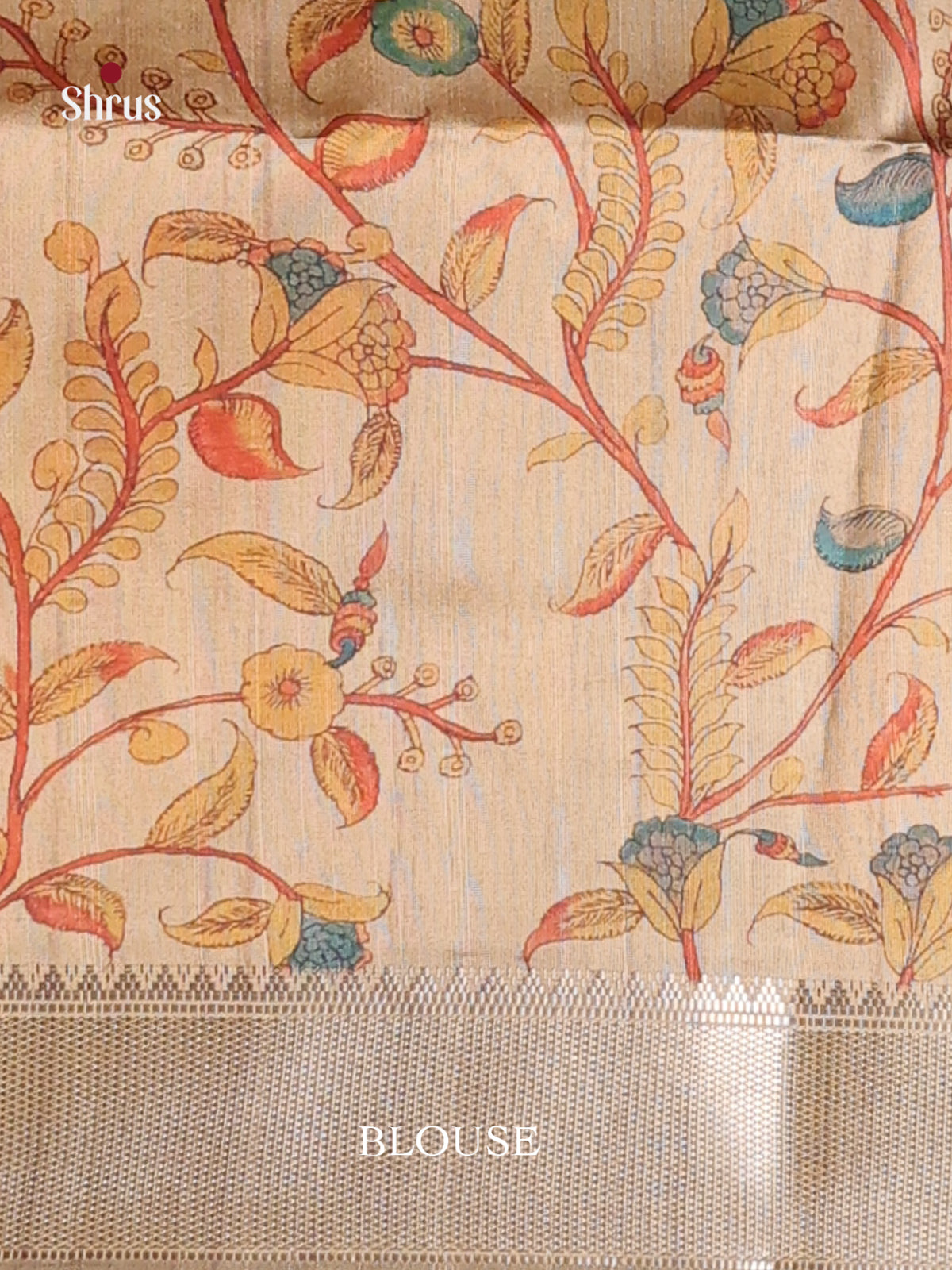 Brown & Beige - Champa semitussar Saree - Shop on Shrus.com