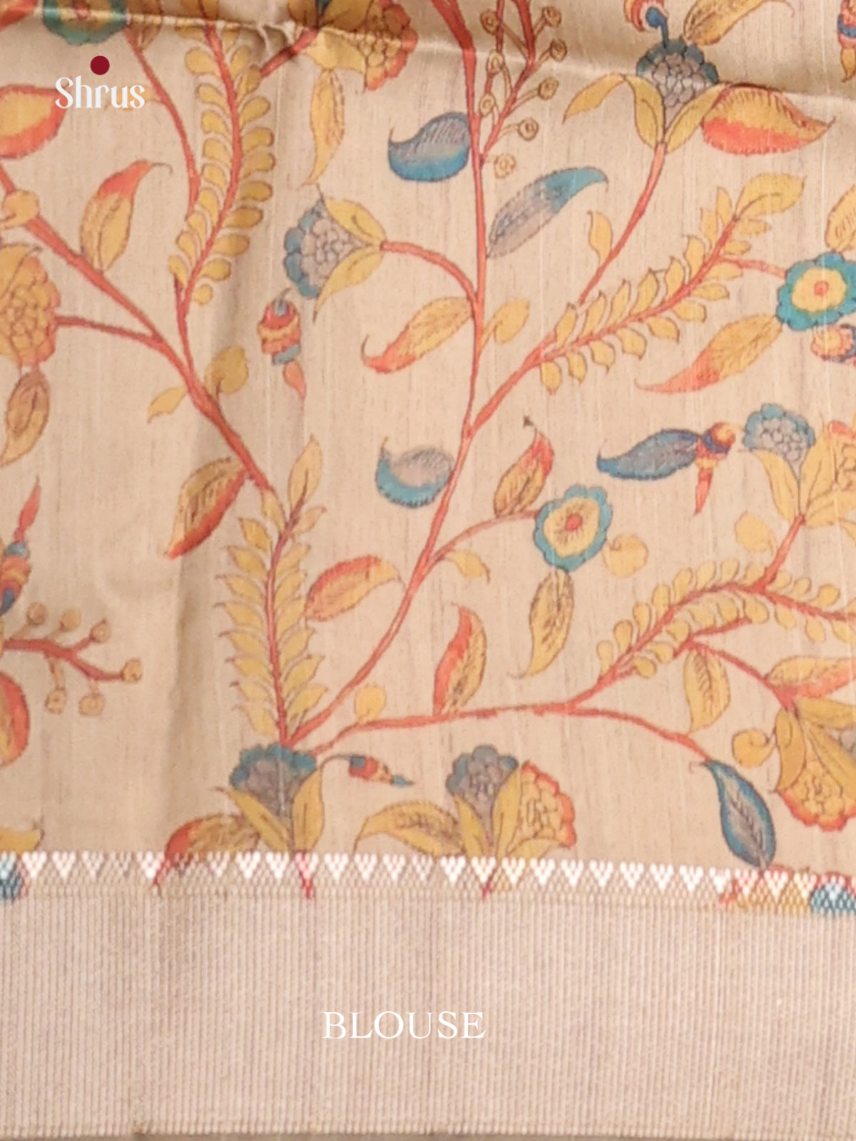 Green & Beige - Champa semitussar Saree - Shop on Shrus.com