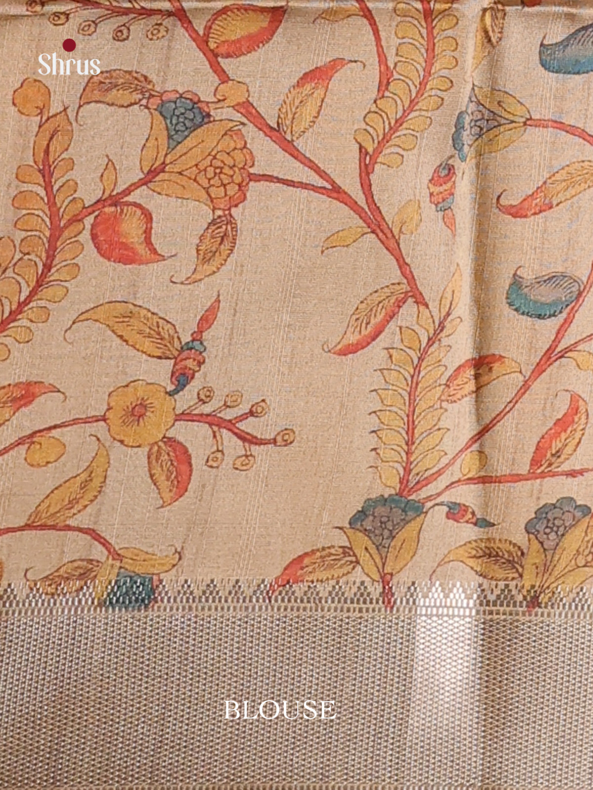 Purple & Beige - Champa semitussar Saree - Shop on Shrus.com