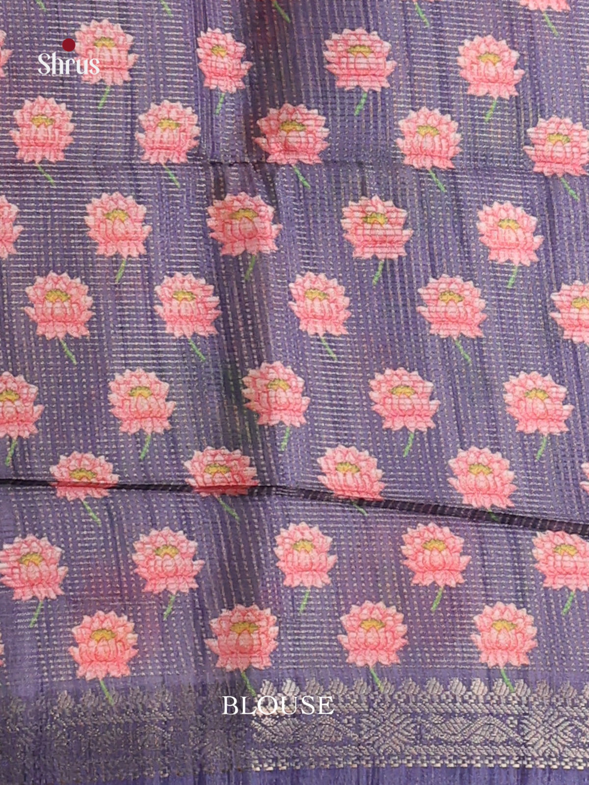 Lavender & Purple - Champa semitussar Saree - Shop on Shrus.com