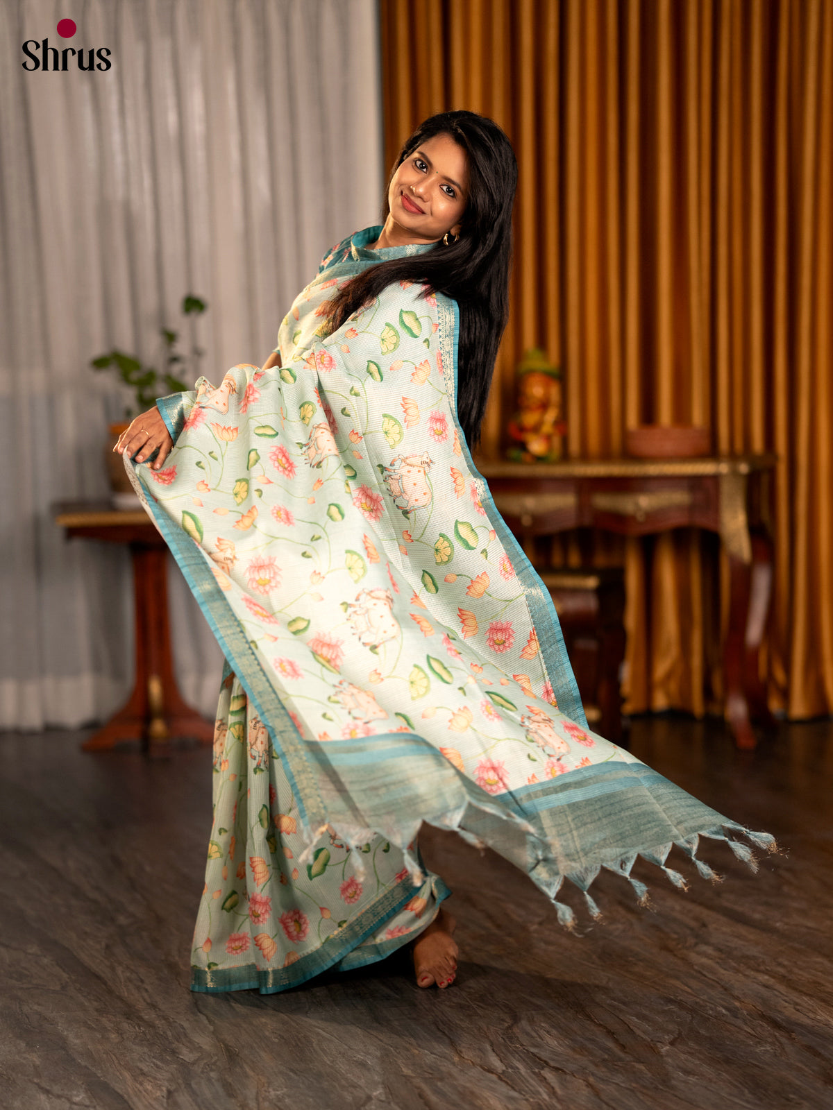 DCS01173 - Champa semitussar Saree - Shop on Shrus.com