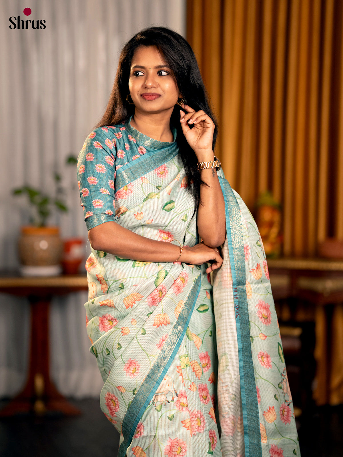 DCS01173 - Champa semitussar Saree - Shop on Shrus.com