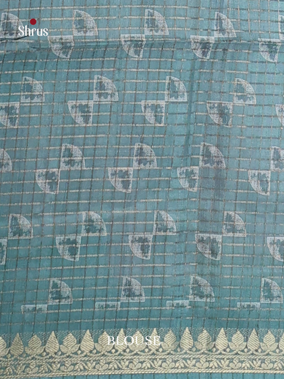 Greyish Blue - Champa semitussar Saree - Shop on Shrus.com