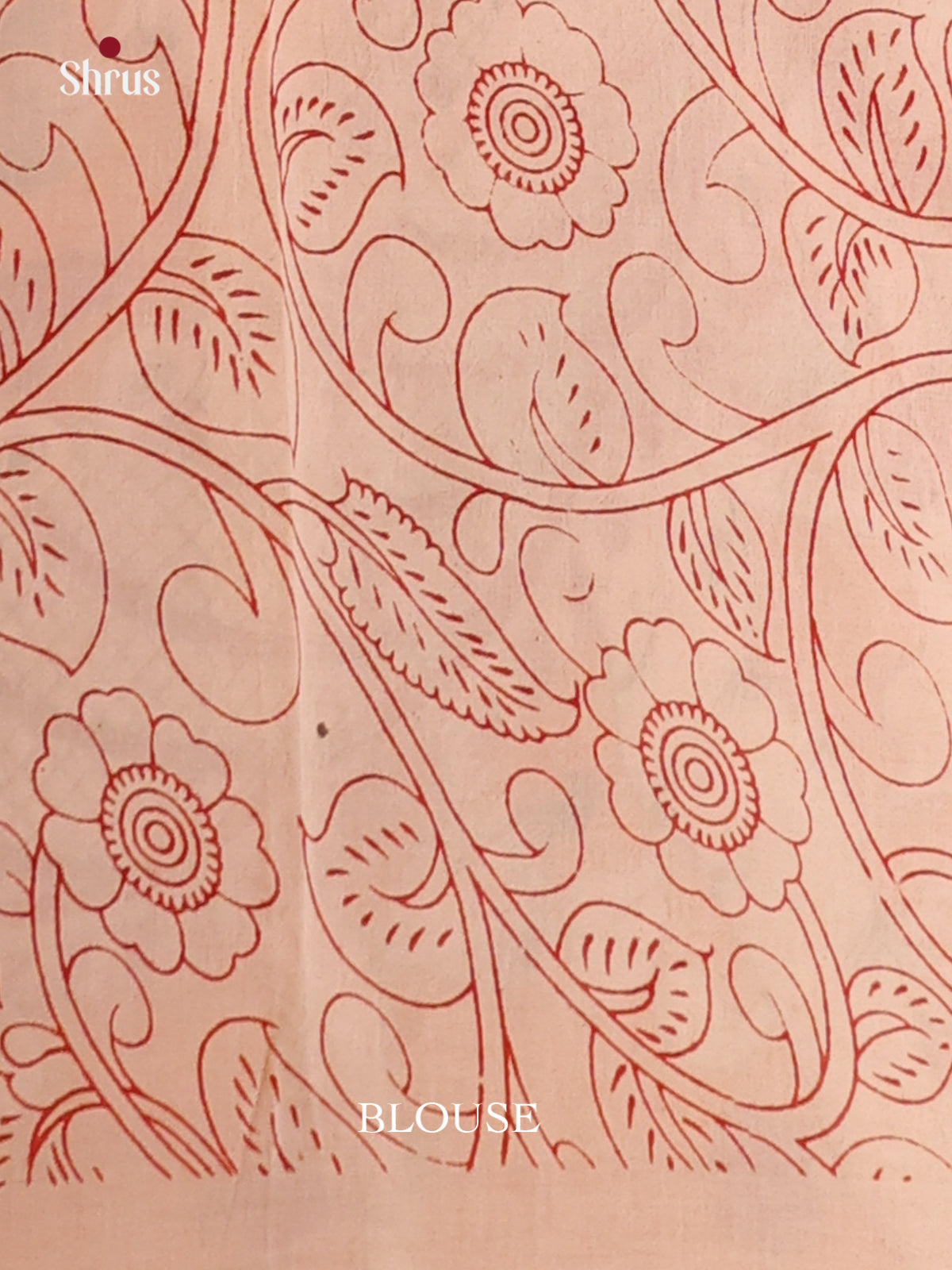 Red & Yellow - kalamkari-cotton Saree - Shop on Shrus.com