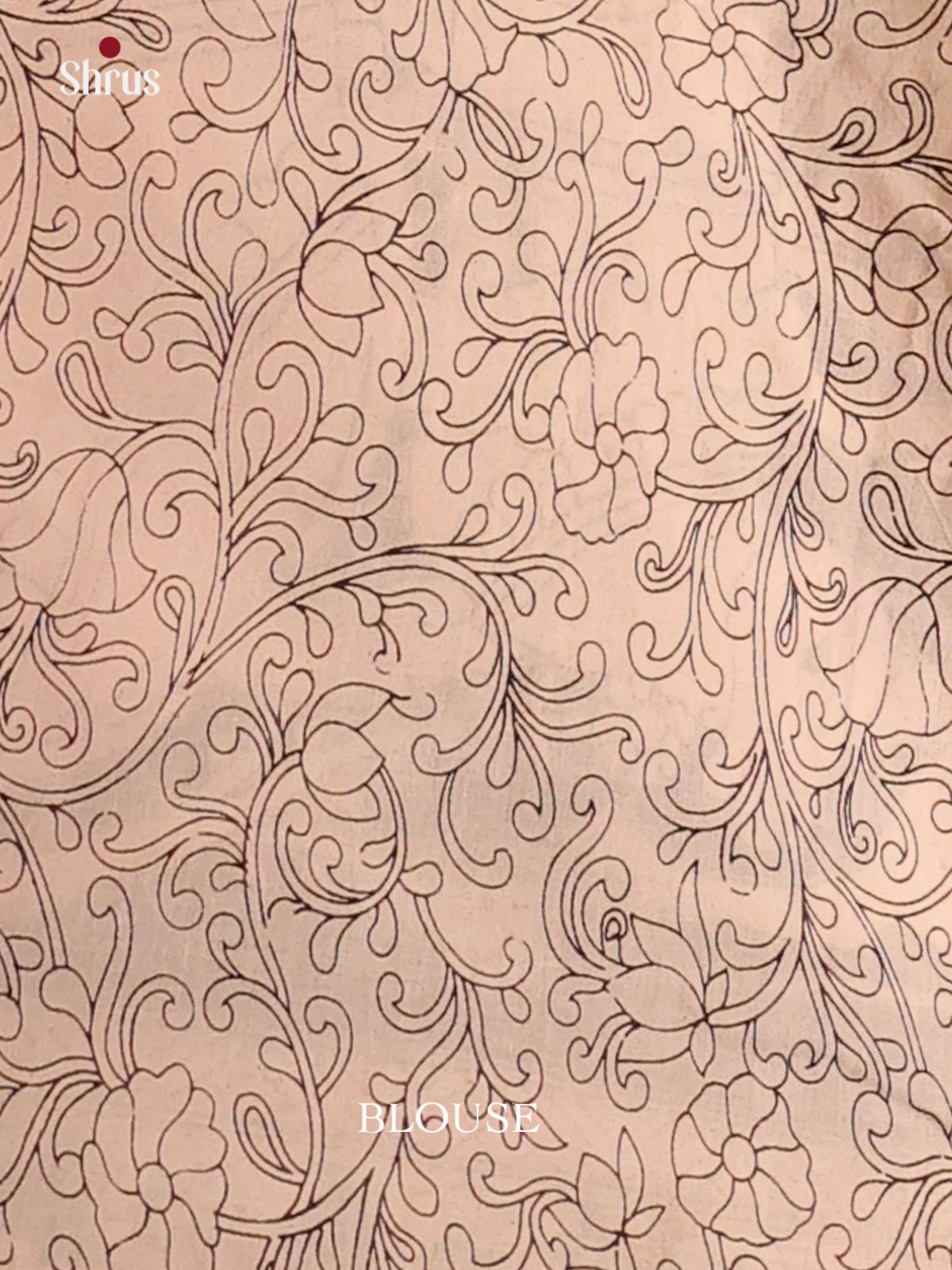 Black & Cream- kalamkari-cotton Saree - Shop on Shrus.com