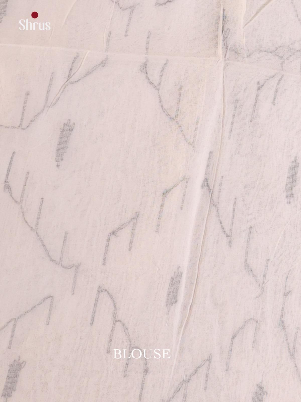 Cream & Grey - Bengal cotton Saree - Shop on Shrus.com