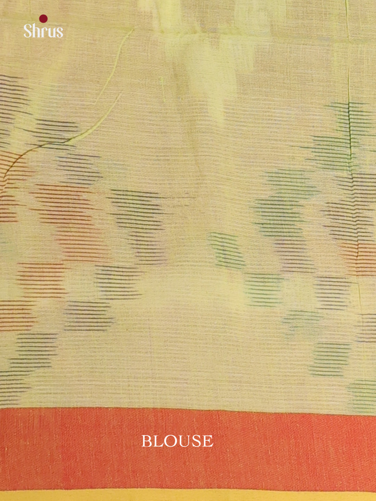 Lite Green & Orange - Bengal cotton Saree - Shop on Shrus.com