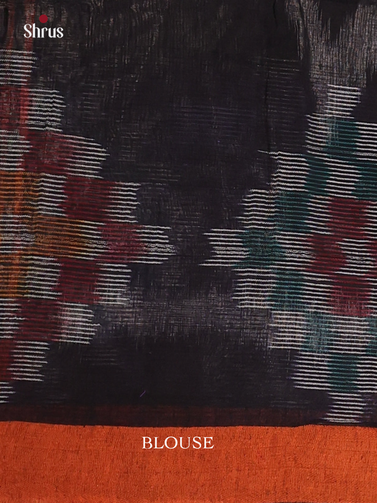 Black & Orange - Bengal cotton Saree - Shop on Shrus.com