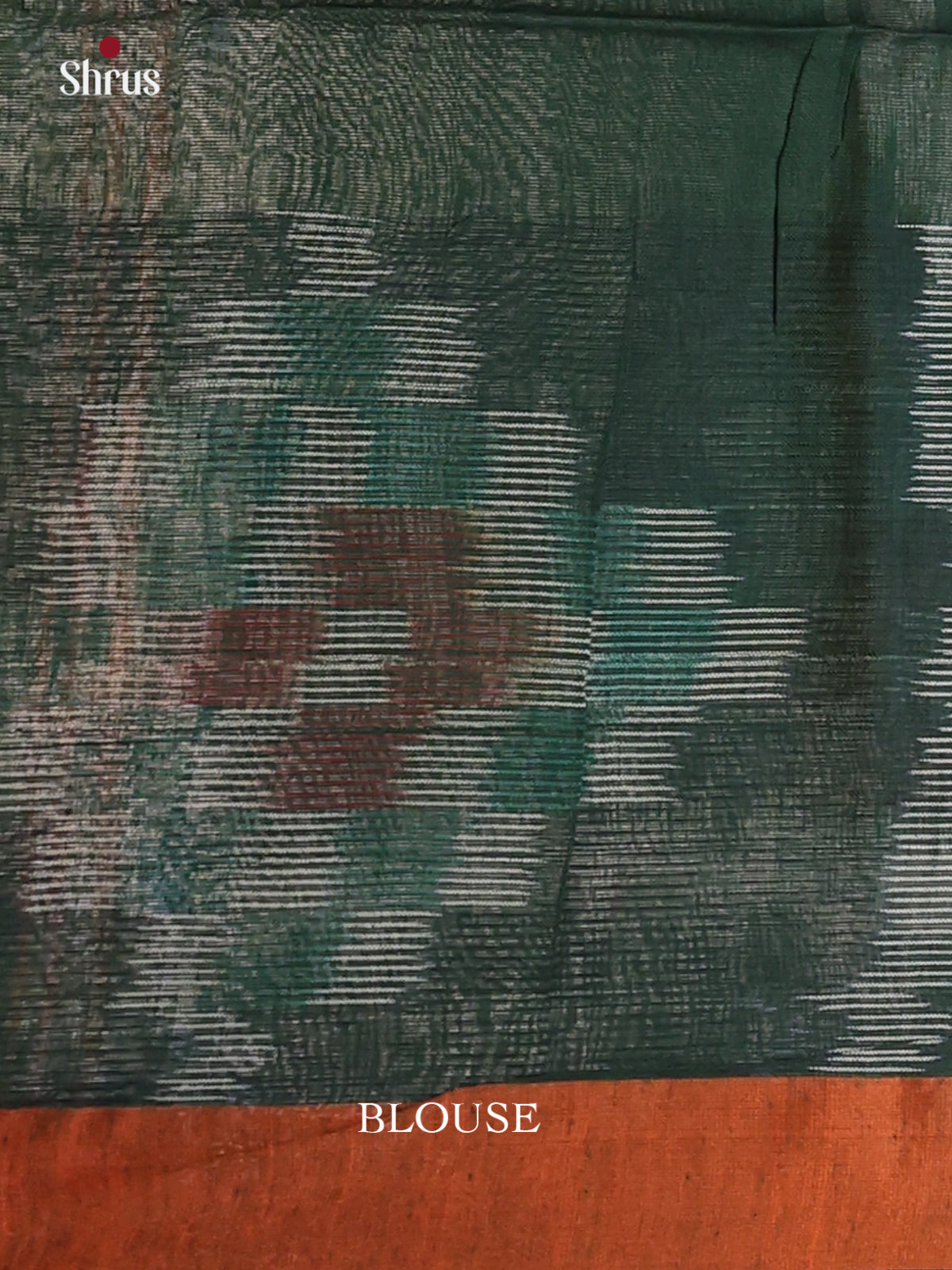 Green & Orange - Bengal cotton Saree - Shop on Shrus.com