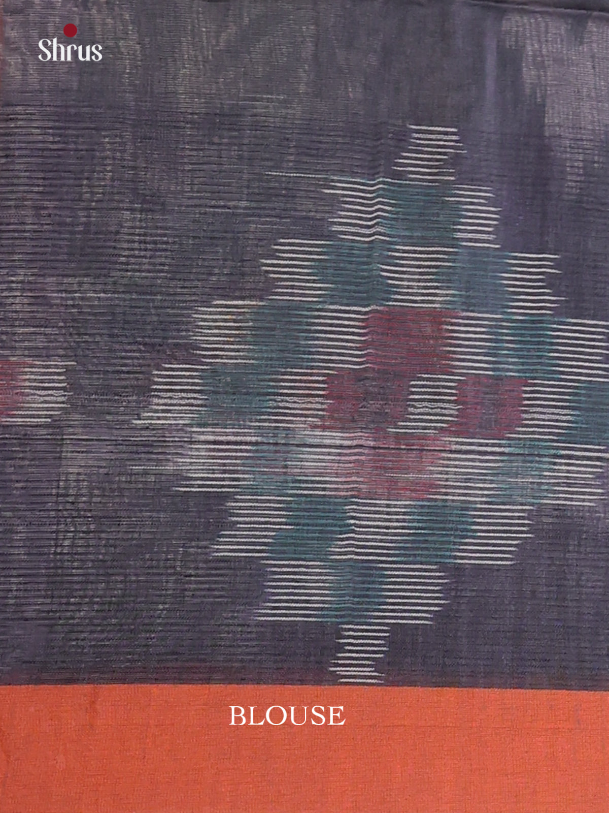 Black & Orange - Bengal cotton Saree - Shop on Shrus.com