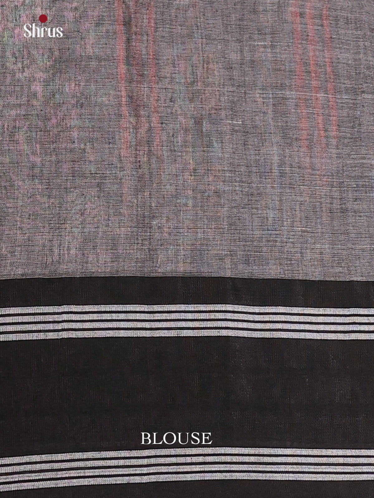 Peachish Pink & Grey - Bengal cotton Saree - Shop on Shrus.com