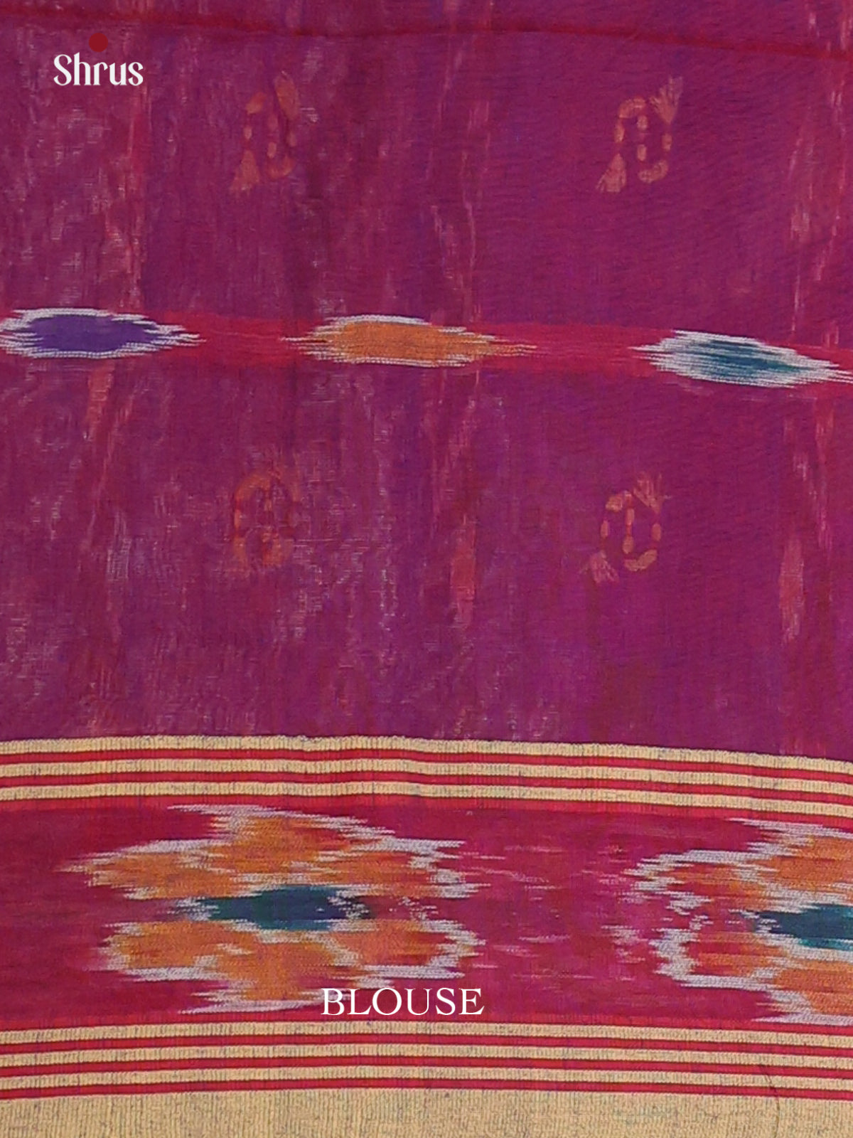 Purple - Bengal cotton Saree - Shop on Shrus.com