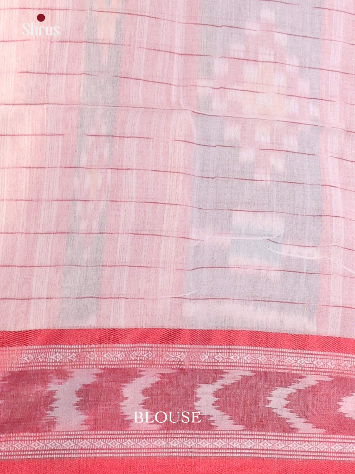 Cream & Red - Bengal cotton Saree - Shop on Shrus.com