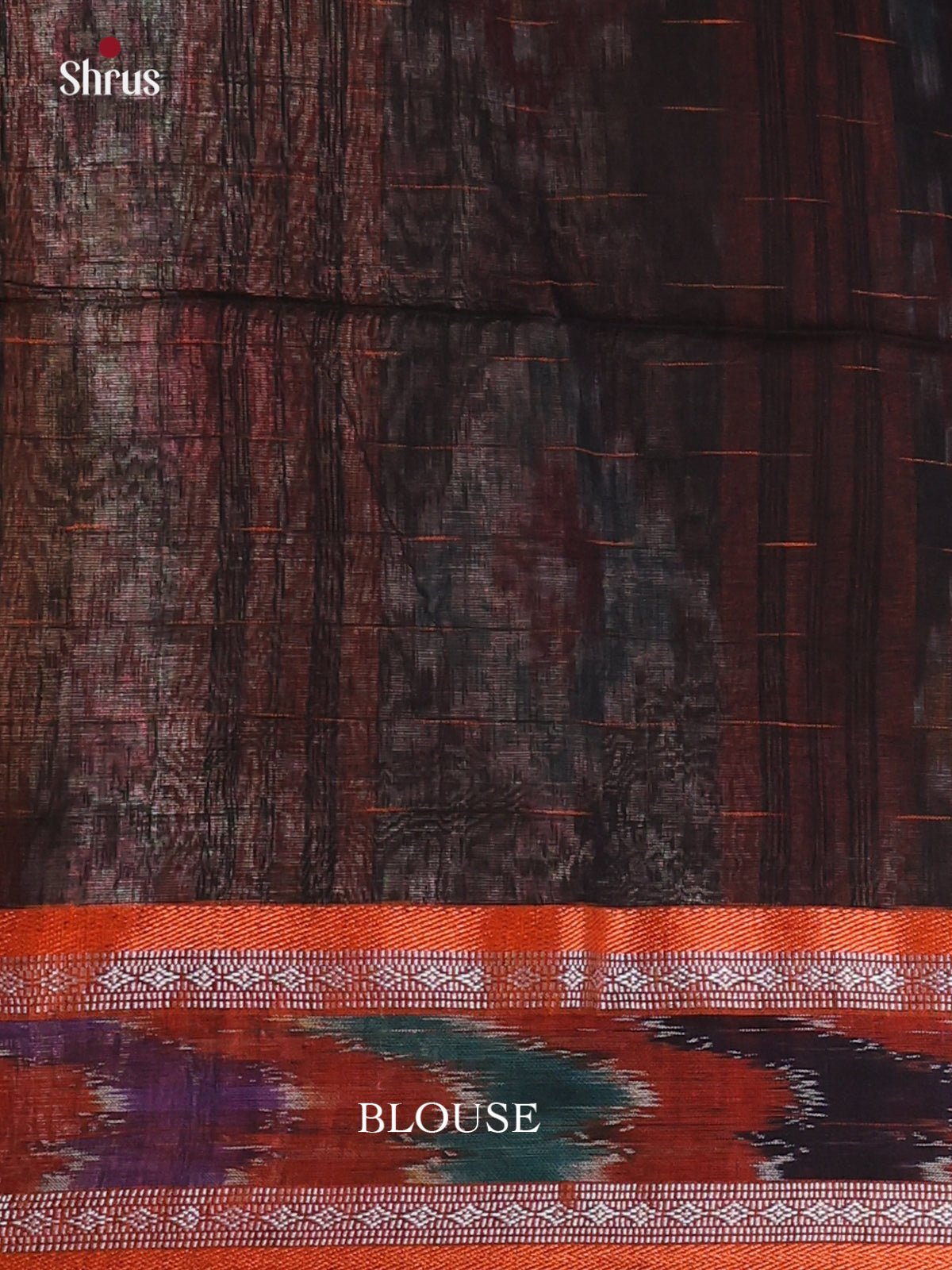 Black & Brick - Bengal cotton Saree - Shop on Shrus.com