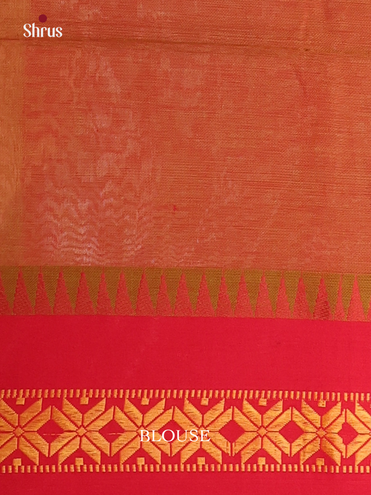 Green & Red - Bengal cotton Saree - Shop on Shrus.com