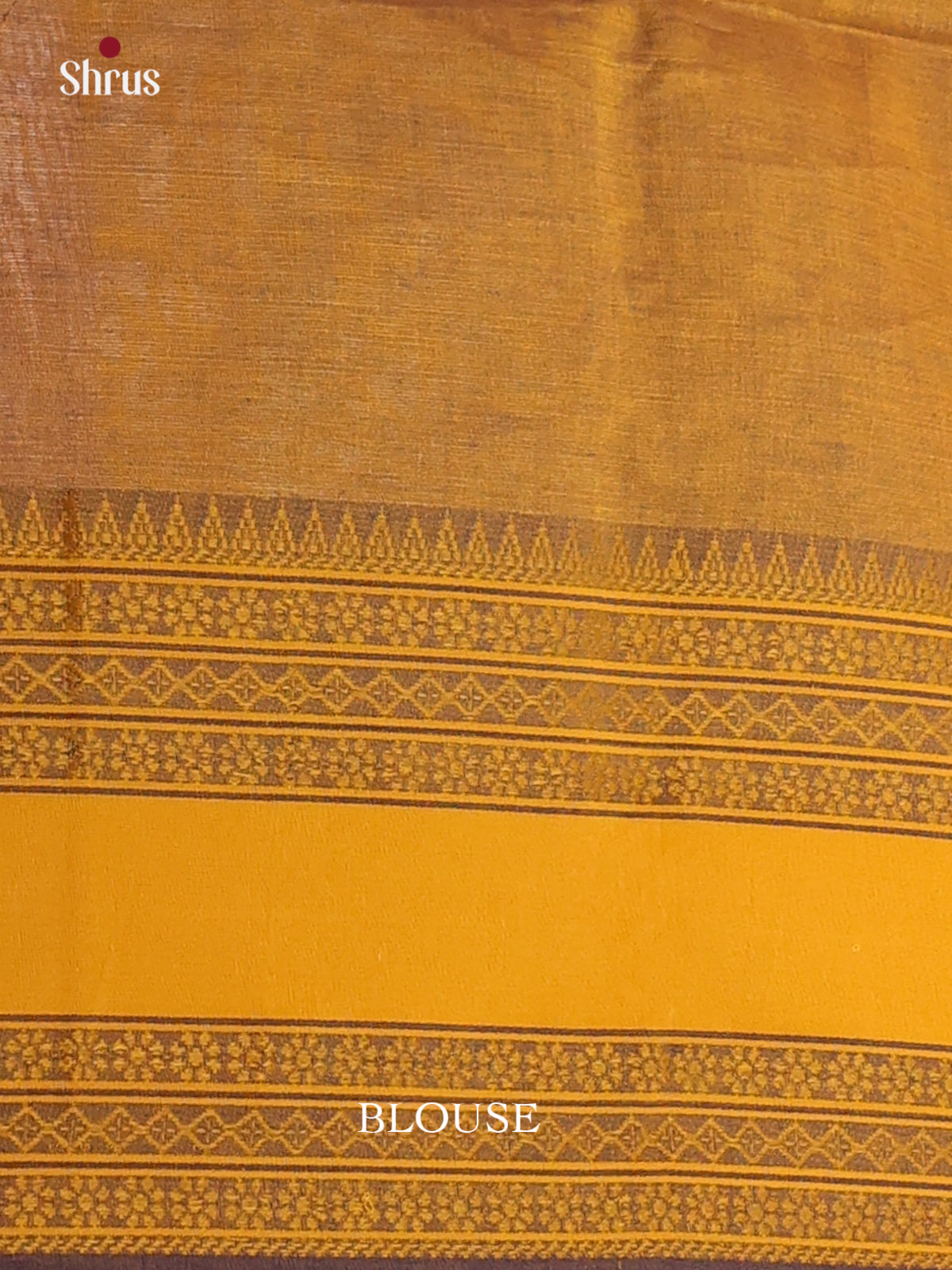 Purple & Mustard - Bengal cotton Saree - Shop on Shrus.com