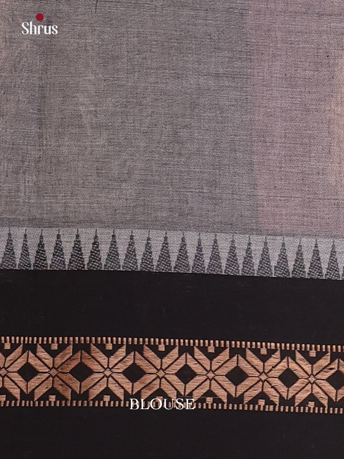 Pink & Grey - Bengal cotton Saree - Shop on Shrus.com