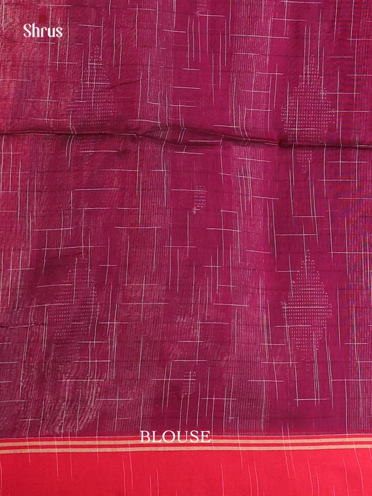 Wine & Red- Bengal cotton Saree - Shop on Shrus.com
