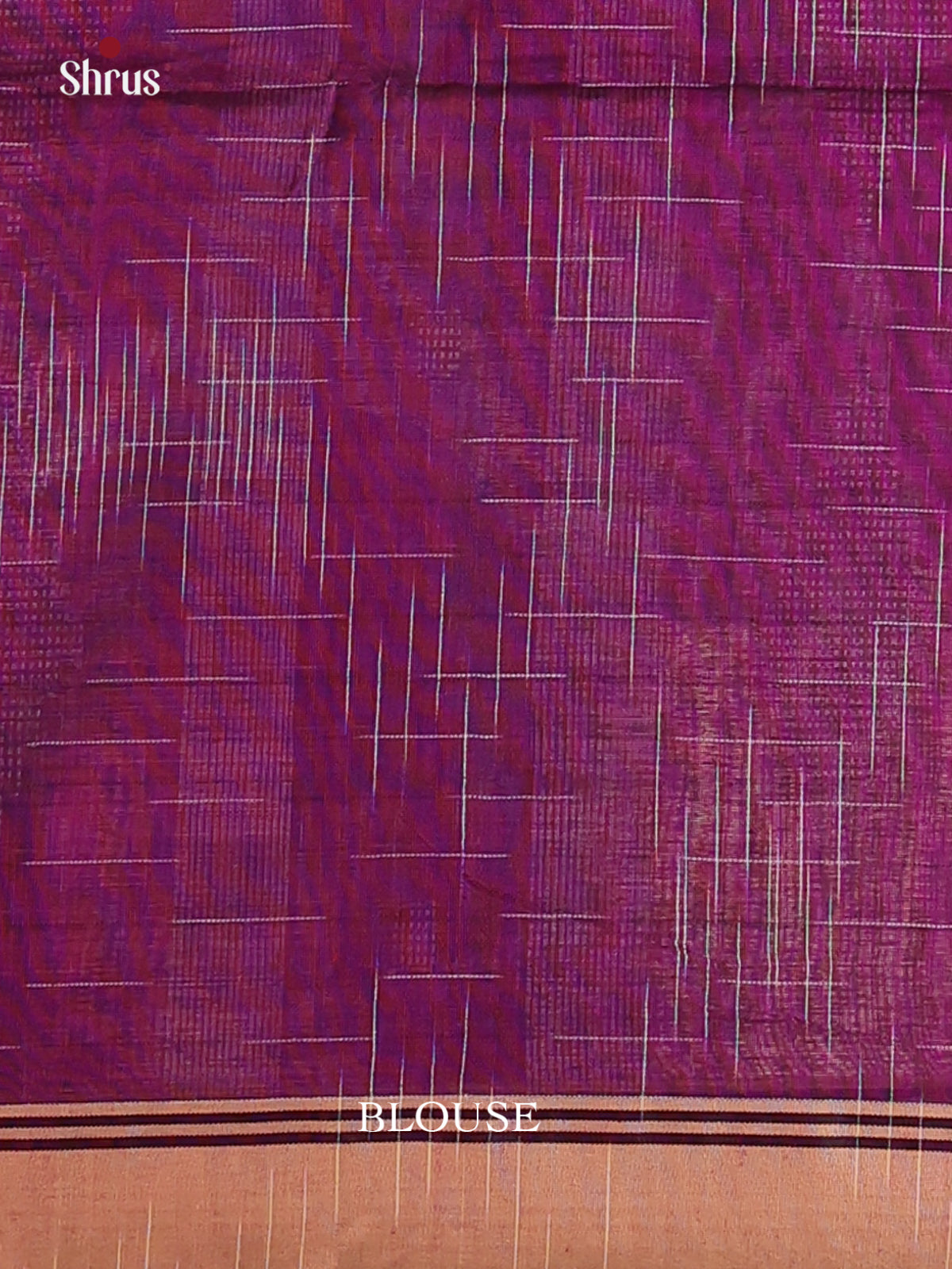 Purple & Beige - Bengal cotton Saree - Shop on Shrus.com