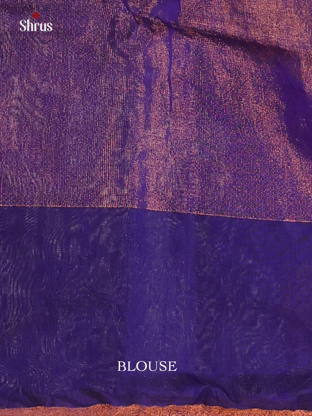 Purple & Blue - Bengal cotton Saree - Shop on Shrus.com