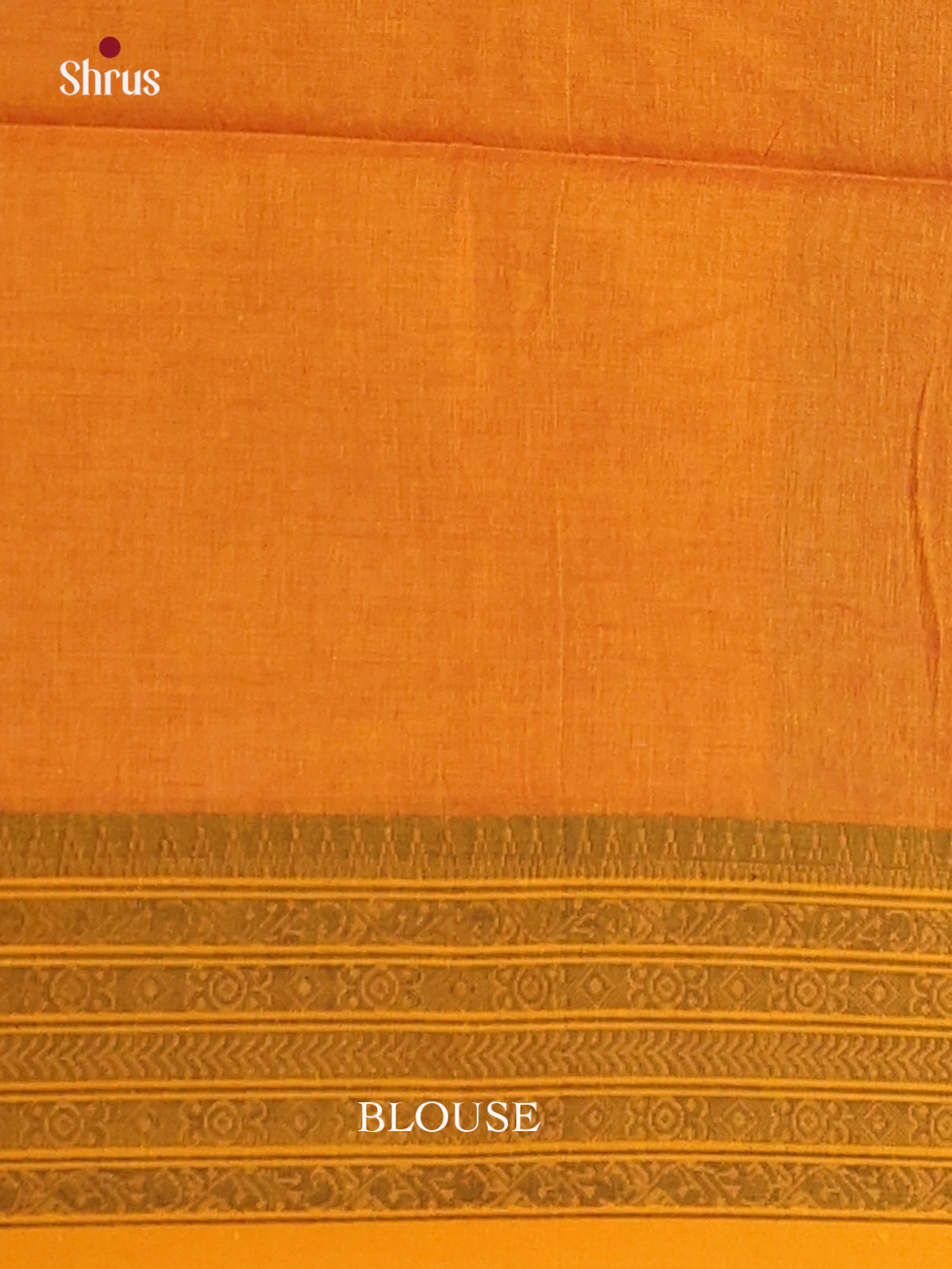 Brown & Mustard - Bengal cotton Saree - Shop on Shrus.com
