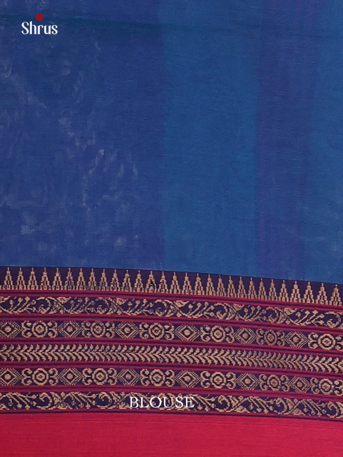 Green & Blue - Bengal cotton Saree - Shop on Shrus.com