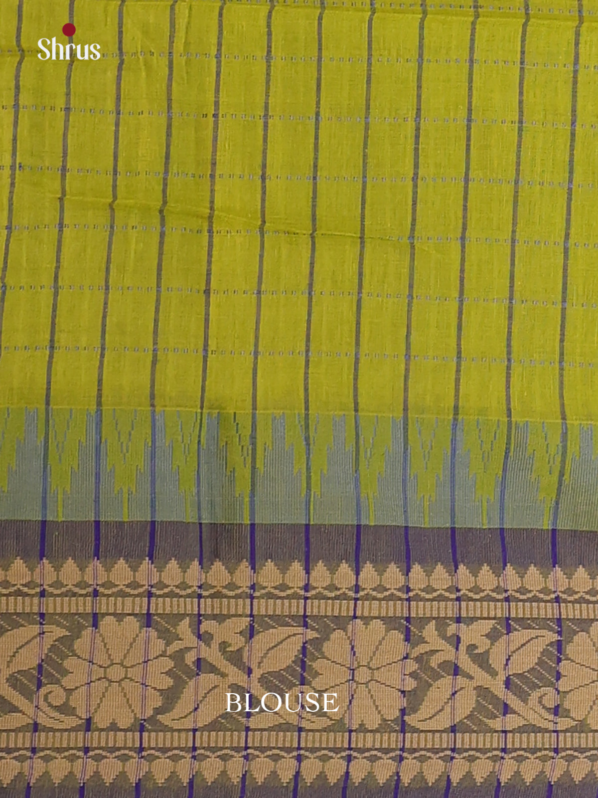 Green & Blue - Bengal cotton Saree - Shop on Shrus.com