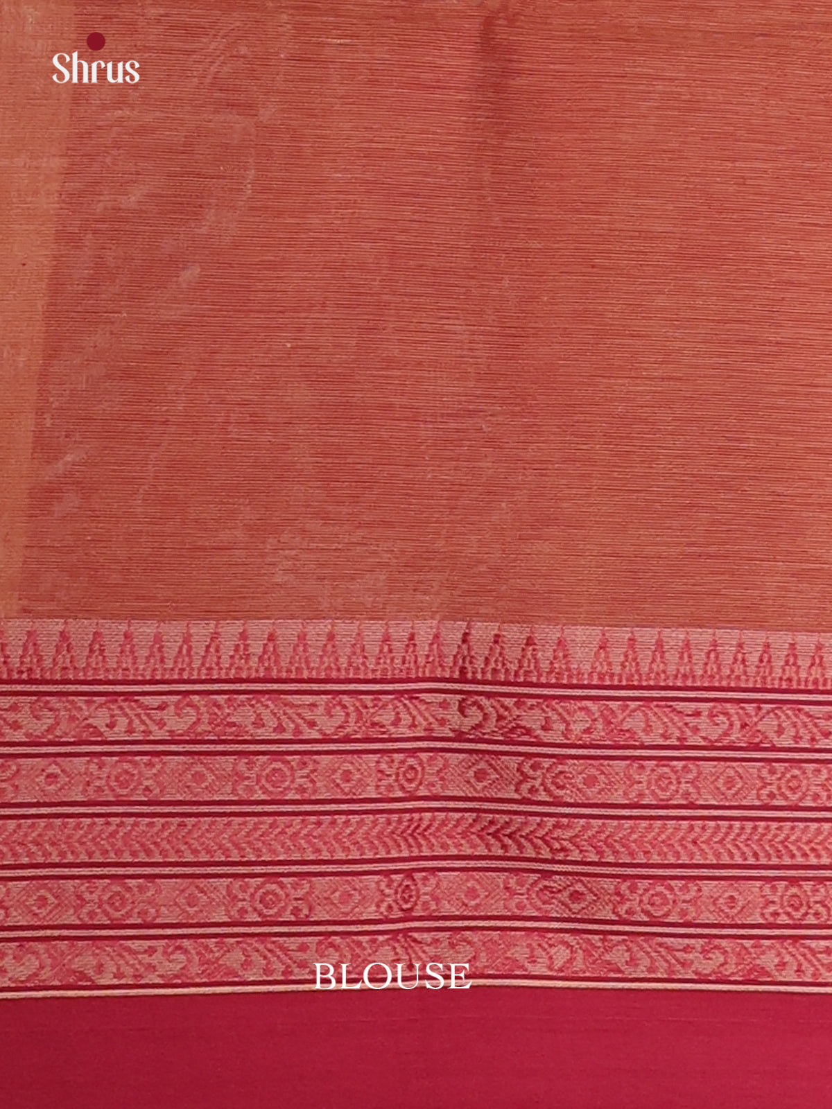 Sandal & Maroon - Bengal cotton Saree - Shop on Shrus.com